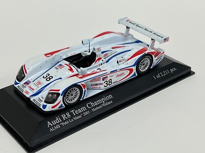 ミニカー MINICHAMPS 400-021382 Audi R8 ALMS 1/43 Minichamps Audi R8 Champion Racing 2001 Petit LeMans Sept 11