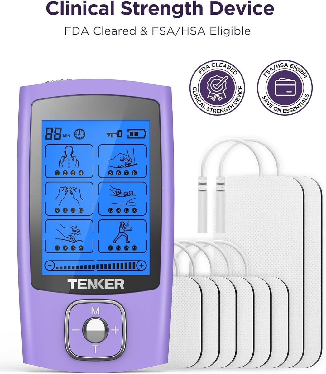 Rechargeable Compact Tens Unit Muscle Stimulator Pulse Massager TENKER Purple US | eBay Rechargeable Compact Tens Unit Muscle Stimulator Pulse Massager TENKER Purple US | eBay