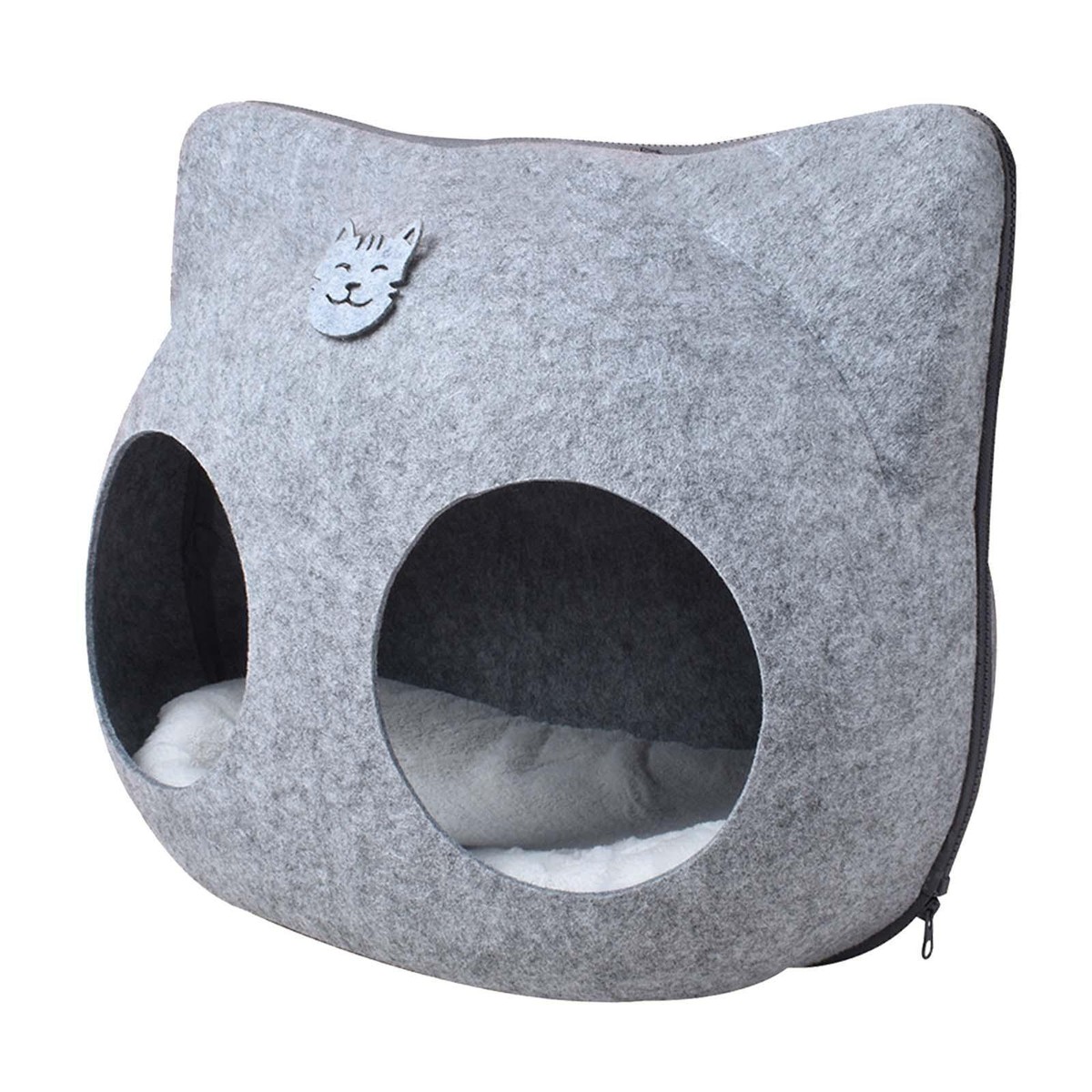 Bed Large Enclosed Cat Bed Felt Cat Bed Cave Toy Comfortable Cat Nest Pet Bed eBay