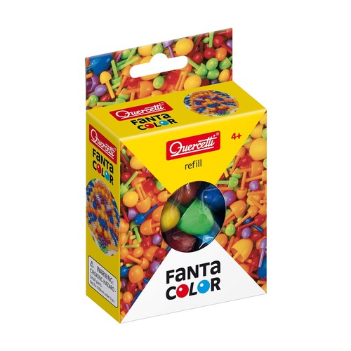 Quercetti- Fanta Color Modular 4 Gioco Creativo con Chiodini, Multicolore, 0880 - Foto 5 di 5