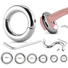 Penis Ring Hoden Cock Ring Massiv Bondage Eierring BDSM Sex Spielzeug Edelstahl