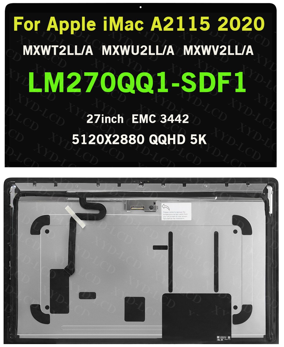 For Apple iMac A2115 LM270QQ1SDF1 27in 5K LCD Screen 2020 EMC 3442