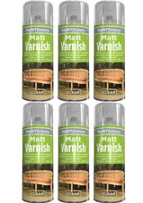 Paint Factory Matt Varnish Spray Paint Clear 250ml x 6