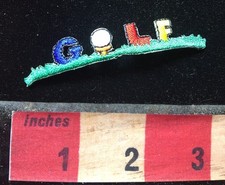 Small, Colorful GOLF Patch - Golfer 77V5
