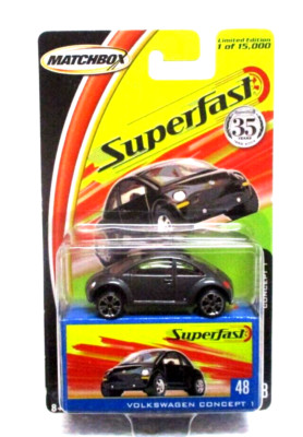 2004 Matchbox Superfast Volkswagen Concept Limited Edition Authentic Body Styles