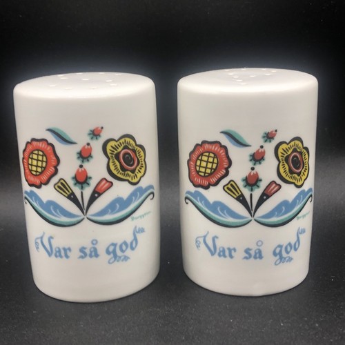 Vintage Swedish BERGGREN Var sa god Salt & Pepper Shakers Home Decor - Picture 8 of 16