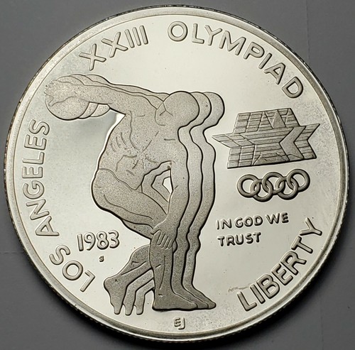 1983-S Olympics Proof Silver $1-FREE USA SHIP
