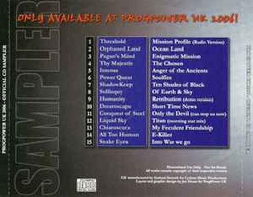 Various - ProgPower UK 2006 - Official CD Sampler Promo RARE Heavy Power Metal - Picture 2 of 3