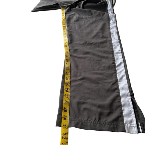 Nike Windbreaker Athletic Pants Womens Size M 8-10 Elastic Waist Gray White - Picture 9 of 11