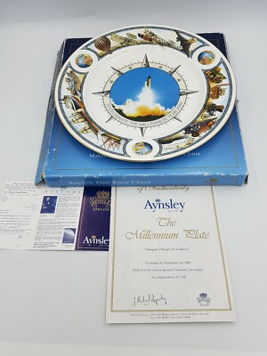 AYNSLEY MILLENNIUM 2000 GEDENKTAFEL TRANSPORT DURCH DIE JAHRHUNDERTE - COA