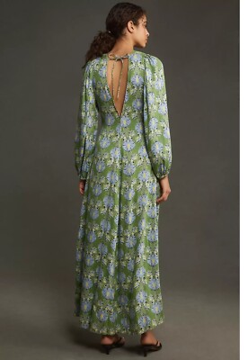 let me be floral maxi dress NWT Anthropologie Let me be size L Petite Long Sleeve Floral Cutout Maxi  Dress