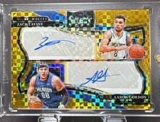 2024-25 Select Zach Levine Aaron Gordon Gold Dual Auto 1/10 Timberwolves Magic