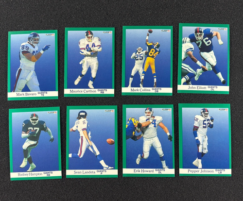 1991 Fleer NEW YORK GIANTS Team (14 cards) LAWRENCE TAYLOR, MEGGET, BAVARO