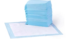 Amazon Basics Dog and Puppy Pee Pads,5-Layer Leak-Proof-Regular(22x22"),50 Count