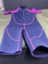 Seaskin Girls Wetsuit Size 14 Purple/Pink