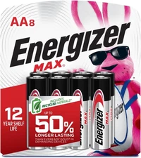 Energizer AA Batteries, MAX Double AA Battery Alkaline, 8 Count