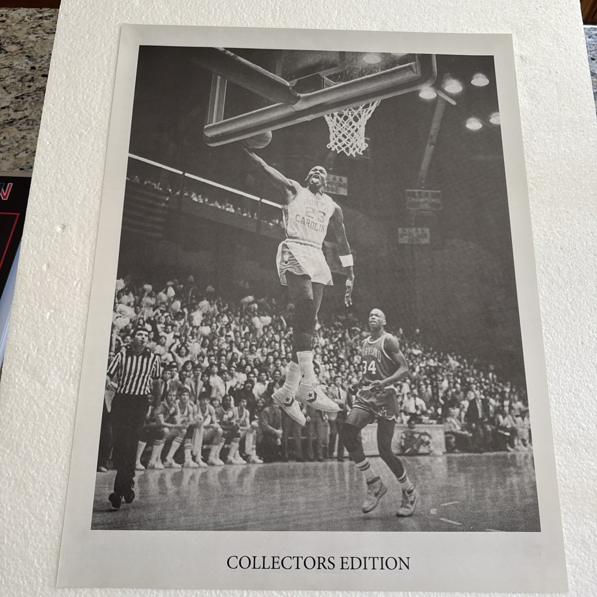 Vintage Michael Jordan 1984 Poster, North Carolina Vs University