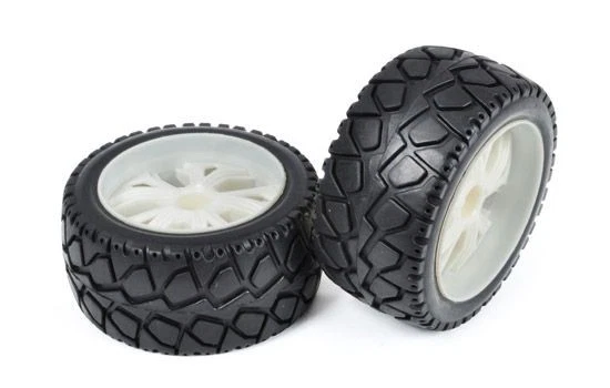 Roues pistes à chevron sur jantes à battons blanches T2M - T4900/ - Photo 1/1