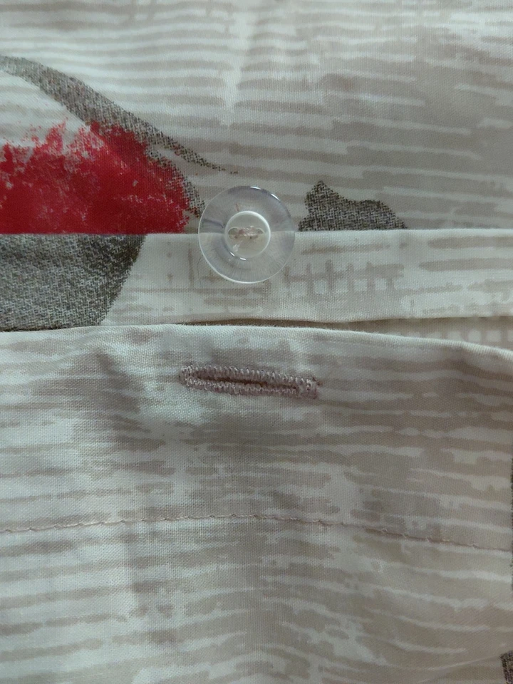 Juego de funda nórdica Crate Barrel Osaka tamaño queen completo algodón floral fundas estándar Foto 3 de 4