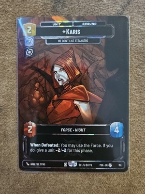 1x Karis Like Strangers P25 151 RQ Regional Bilbao VIP Prize Wall Promo LOF SWU