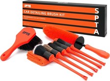 8Pcs Wheel Tire Brush Car Detailing kit, Easy Reach Wheel and Rim Brush, 5pcs