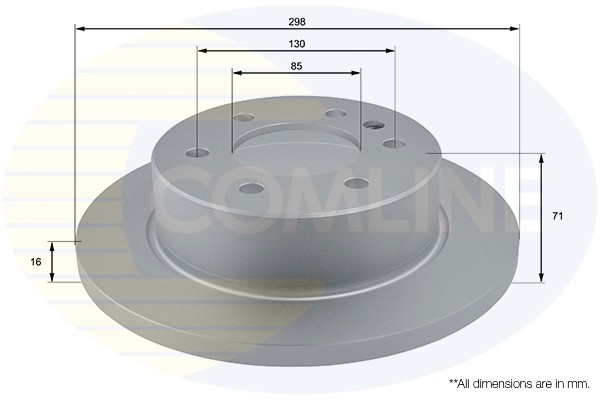 2 PCS COMLINE ADC1639 Brake Disc