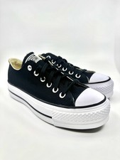 Converse Chuck Taylor All Star Lift Ox Black/White - Size 7W