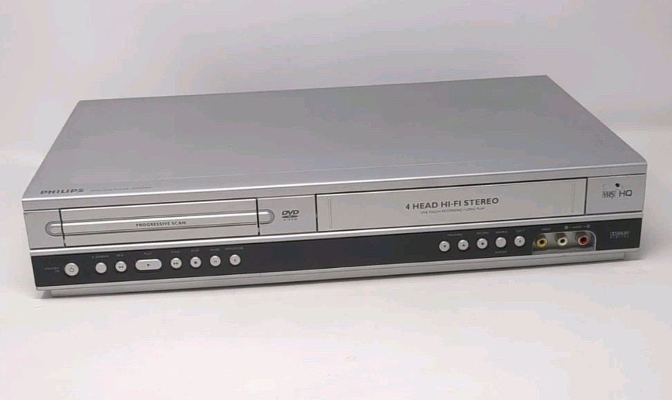Philips DVP3340V DVD VCR Combo 4 Head Hi-Fi Player Tested Working No Remote-image