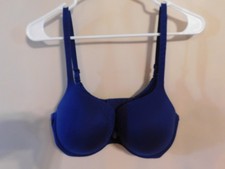 Victorias Secret Body By Victoria Perfect Shape Bra Navy Lace Overlay 36DD