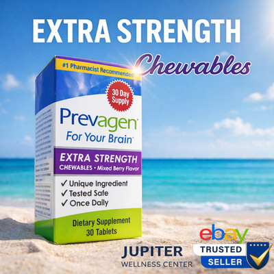 Prevagen EXTRA Strength Chewables 20mg Memory & Focus, 30 CT - New Shipment