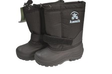 Kamik Rocket Boots Kids Size 13 Black Waterproof Insulated Snow Winter NK8125S