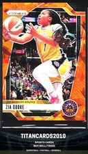 Zia Cooke 2024 Panini WNBA Prizm Orange Ice Prizm Los Angeles Sparks #46