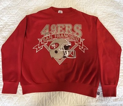 Vintage Forty Niners 49ers Logo 7 Sweatshirt Large NFL Football Made In USA 90s