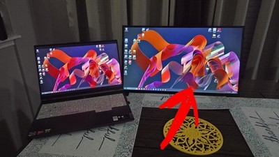 24.5 Inch 2K Portable Monitor 165Hz 2560x1440 PC Screen FreeSync for Gamers PS5