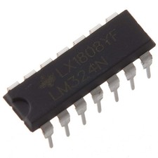 Bridgold 10pcs LM324N Precision Quadruple Operational Amplifier, 14Pin.