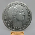 1909-S Barber Silver Quarter - #C58751NQ