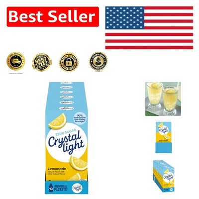 120 Pack Zero Sugar Lemonade Drink Mix Packets for Convenient Hydration