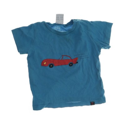 Polarn O. Pyret, T-shirt, Größe: 86, Blau/Rot, Baumwolle, Print #fKN