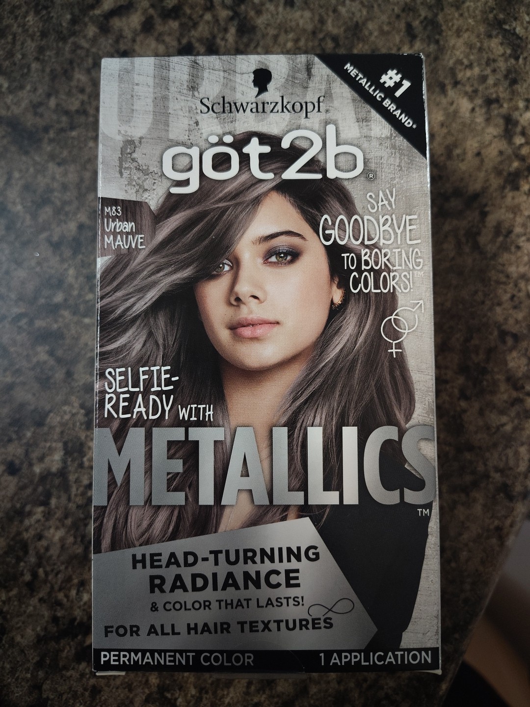 Schwarzkopf Got2b Metallics Permanent Hair Color, M83 Urban 