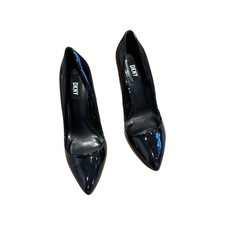 DKNY Patent Leather Black Pumps Heels Womens 8 M / 38.5 Pointed Toe Shoes