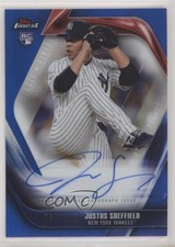 2019 Topps Finest Firsts Blue Refractor /150 Justus Sheffield Rookie Auto RC