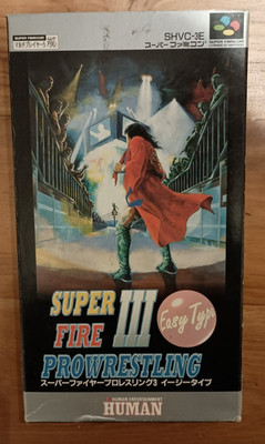 Super Fire Pro Wrestling III 3 Easy Type - Super Famicom Japan CIB