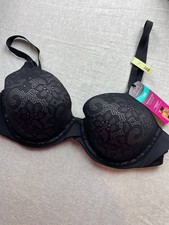 Maidenform One Fab Fit Everyday Modern Demi Underwire Bra 38B Black 7543 NWT