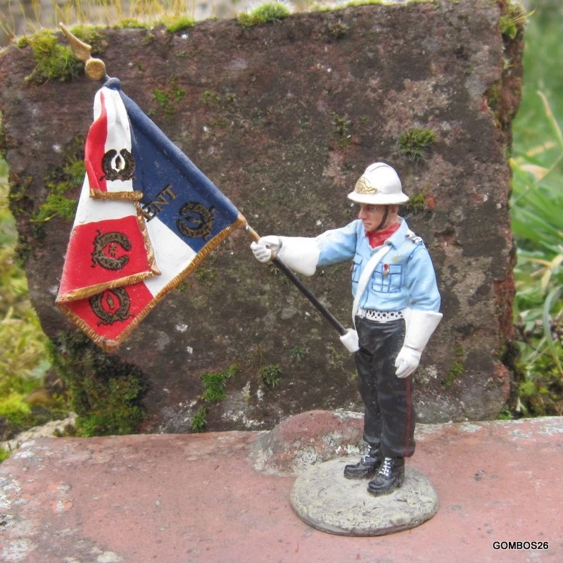 Figurine Del Prado - Pompier De Paris GREP En Tenue De Feu, 1978 - En Plomb Peint - Occasion Sans Blister