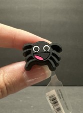 CROCS JIBBITZ TINY SPIDER  100 Authentic Rare SHOES CHARM - New - Halloween