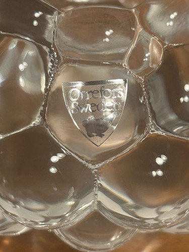 Orrefors Crystal Votive Candle Holders Hallon Raspberry Anne Nilsson 2pc Sweden - Picture 8 of 11