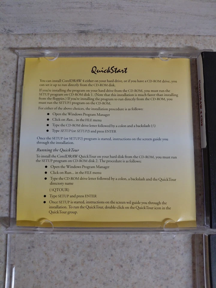 Vintage Corel Draw 4 The Best in Graphics and more 2 Discs CD-ROM - Image 3 of 4