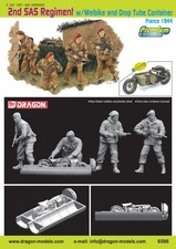 1:35 DRAGON 2Nd Sas Regiment W/Welbike And Drop Tube Container Kit DR6586 Model