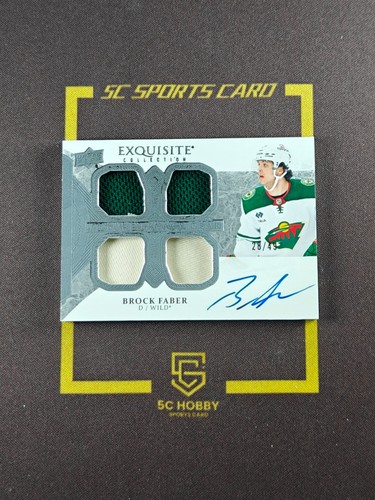 2023-24 The Cup Exquisite RC Future Legacy Gear Auto Patch/49 Brock Faber FCFZ
