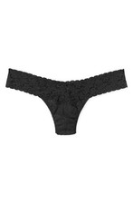 Hanky Panky Signature Lace Low Rise Thong, Black, One Size